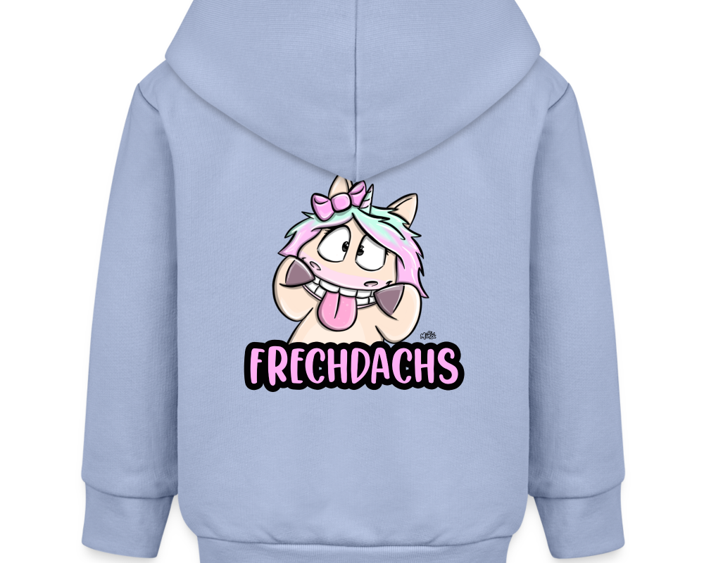 Kinder Kaputzenjacke - Frechdachs - Sky