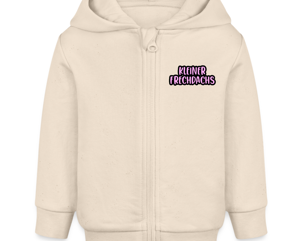 Kinder Kaputzenjacke - Frechdachs - Naturweiß