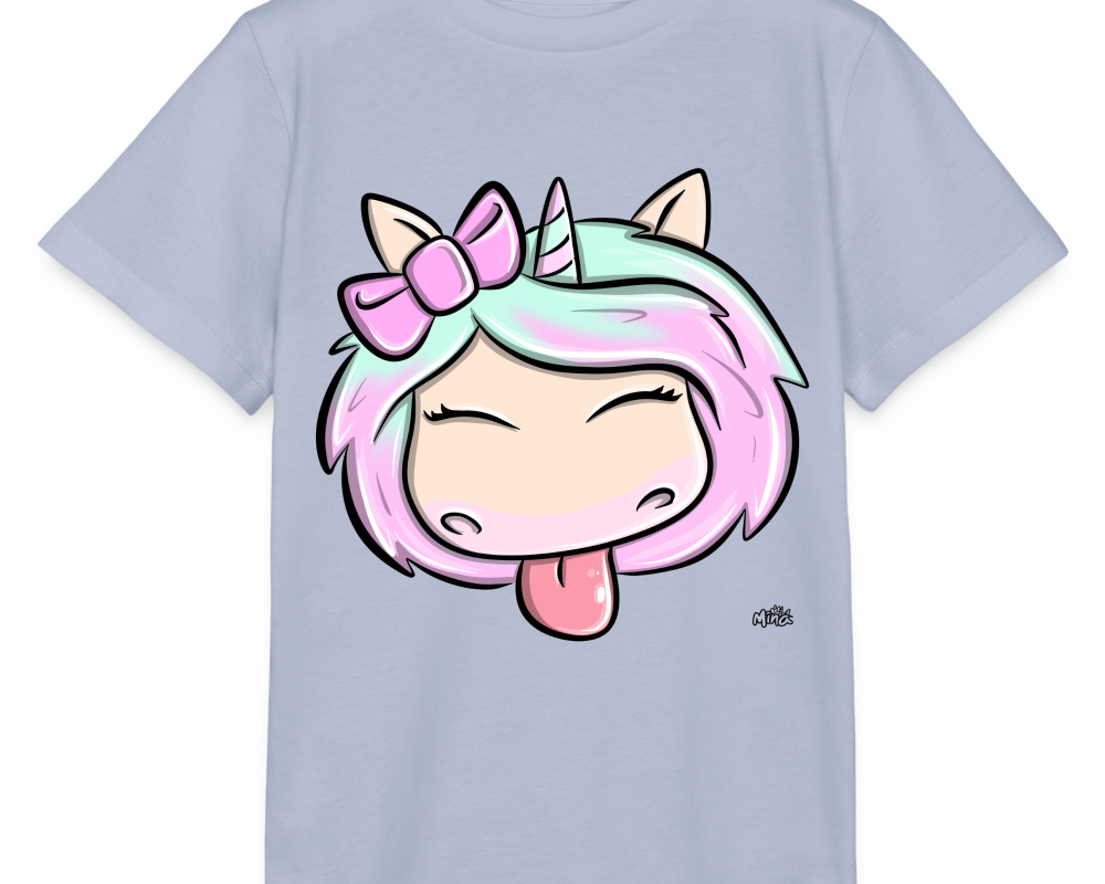 Kinder T-Shirt - freche Mina - Lavendel-Violett