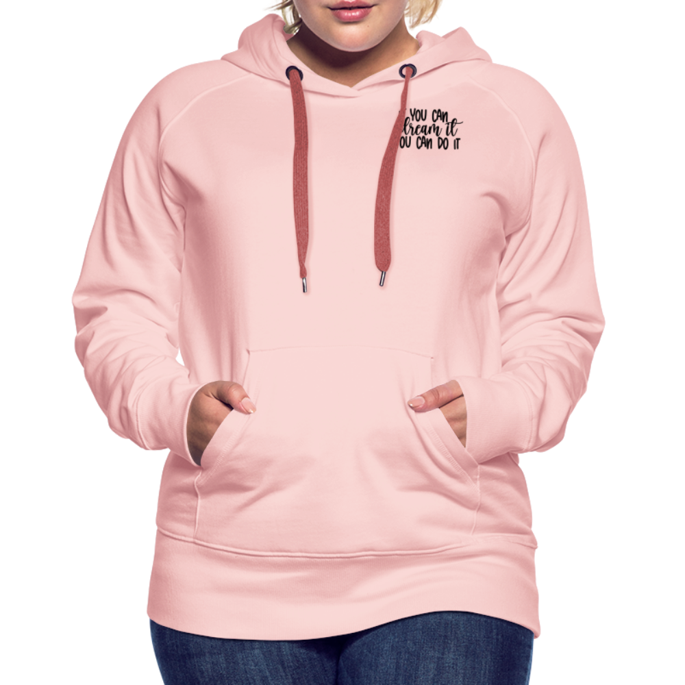 Hoodie - you can do it - Kristallrosa