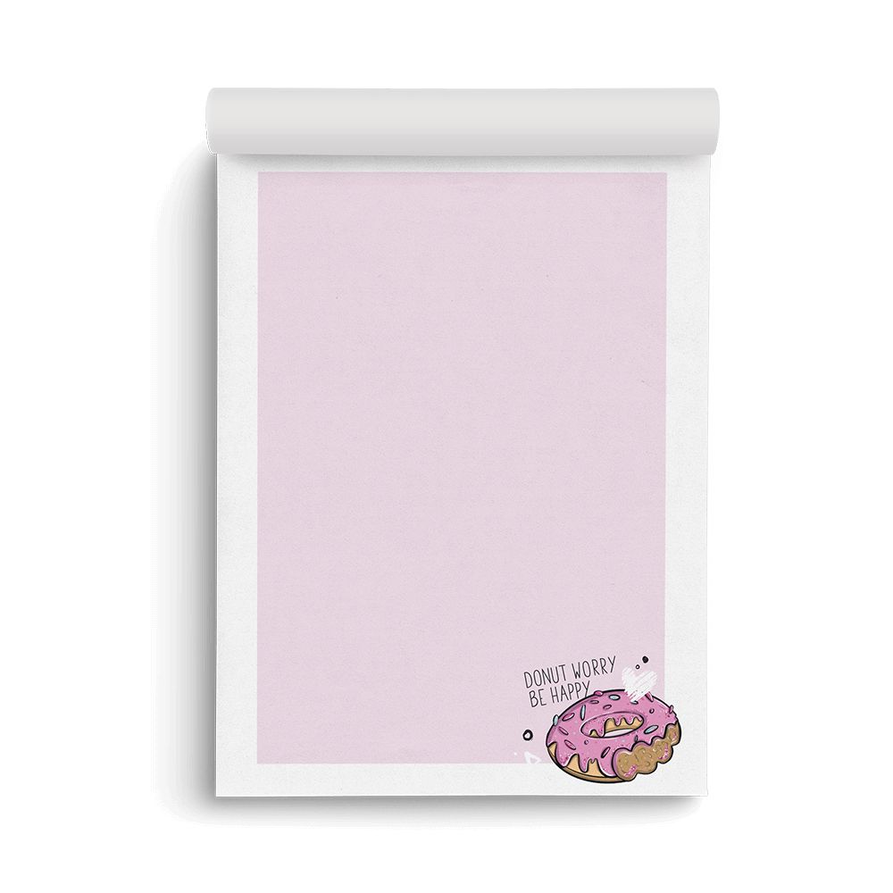 Notiz - Donut (A5) - Einhorn Mina Block