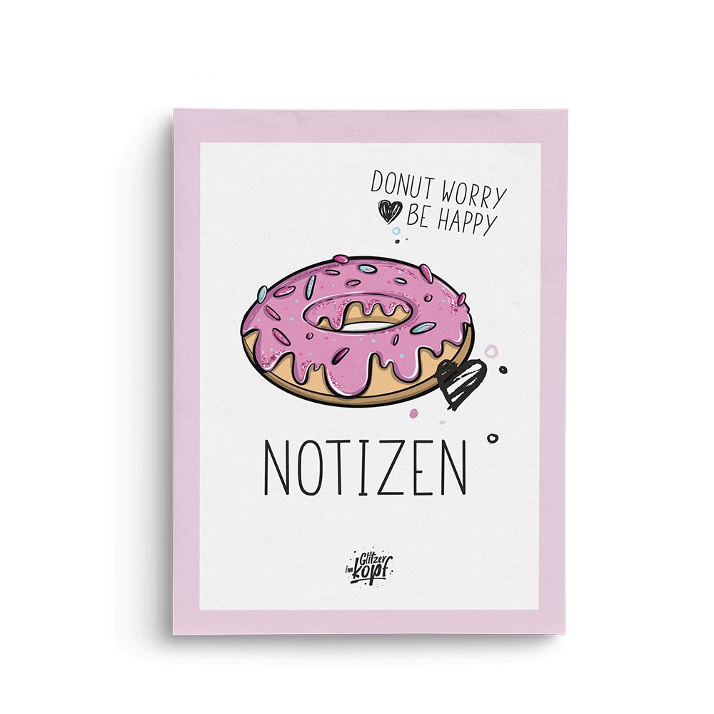 Notiz - Donut (A5) - Einhorn Mina Block