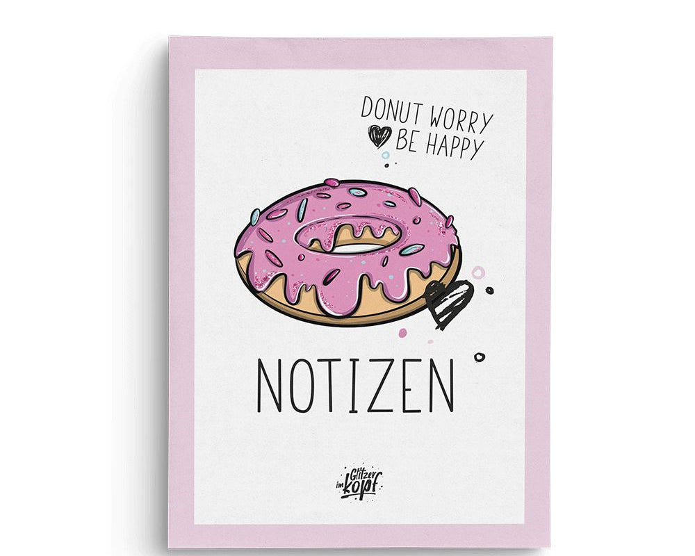 Notiz - Donut (A5) - Einhorn Mina Block
