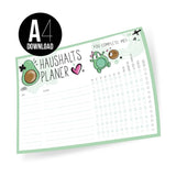 Haushaltsplaner Avocado (A4) als Download