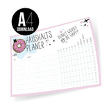 Haushaltsplaner Donut (A4) als Download