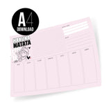 Wochenplaner Hakuna Matata (A4) als Download