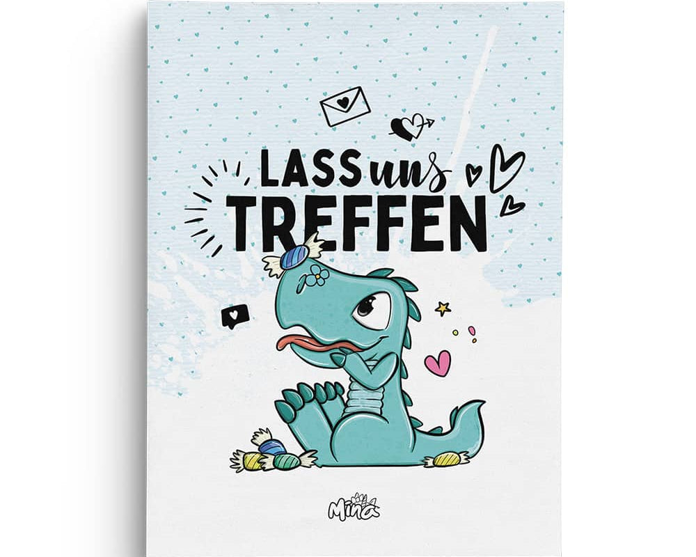 Dino Rio A6 Notizblock für Kinder von Einhorn Mina