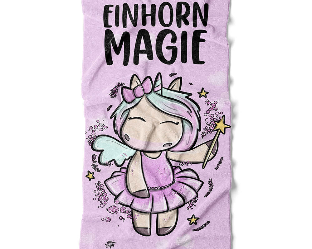 Handtuch - Einhorn Magie - Einhorn Mina Kids