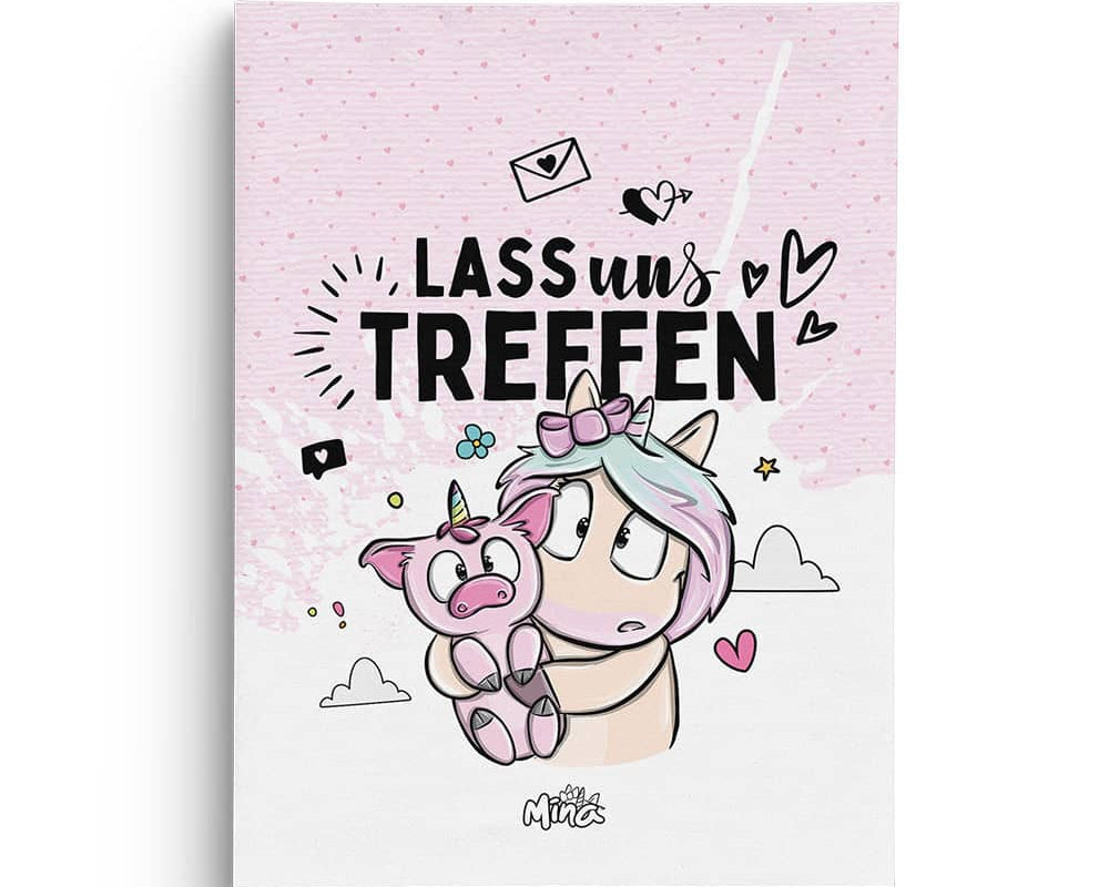 LASS UNS TREFFEN Block für die einfache Organisation von Treffen mit Freunden