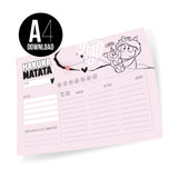 Tagesplaner Hakuna Matata (A4) als Download