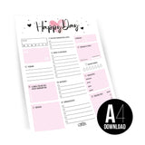 Tagesplaner Happy Day (A4) als Download