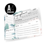 Tagesplaner Boho (A4) als Download