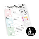 Tägliche Routine Planer (A4) als Download