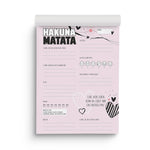 Hakuna Matata A4 Motivationsplaner mit strukturierten Seiten und inspirierendem Design