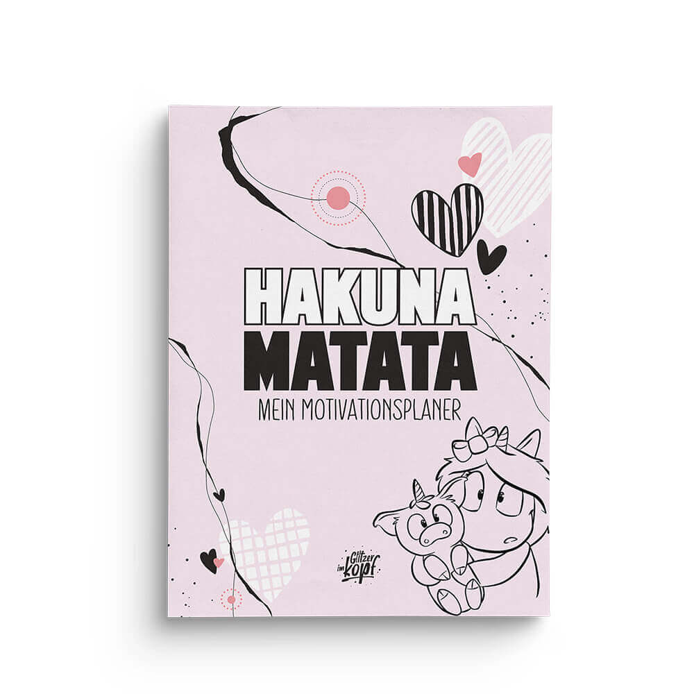 Hakuna Matata A4 Motivationsplaner mit strukturierten Seiten und inspirierendem Design