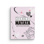 Hakuna Matata A4 Motivationsplaner mit strukturierten Seiten und inspirierendem Design