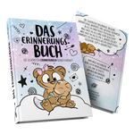 Erinnerungsbuch – Liebevoll gestaltetes Buch zum Festhalten der schönsten Kindheitserinnerungen. - Einhorn Mina Buch