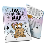 Erinnerungsbuch – Liebevoll gestaltetes Buch zum Festhalten der schönsten Kindheitserinnerungen. - Einhorn Mina Buch
