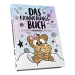 Erinnerungsbuch – Liebevoll gestaltetes Buch zum Festhalten der schönsten Kindheitserinnerungen. - Einhorn Mina Buch