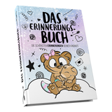 Erinnerungsbuch – Liebevoll gestaltetes Buch zum Festhalten der schönsten Kindheitserinnerungen. - Einhorn Mina Buch