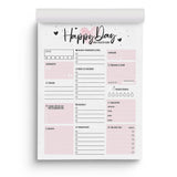 Tagesplaner Happy Day A4 - Einhorn Mina Block