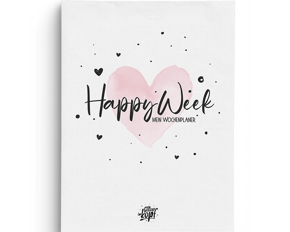 Wochenplaner Happy Week A4 - Einhorn Mina Block
