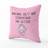 Mina – Kissen Sternenstaub (35x35cm) - Einhorn Mina Kissen