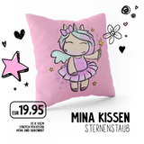 Mina – Kissen Sternenstaub (35x35cm) - Einhorn Mina Kissen