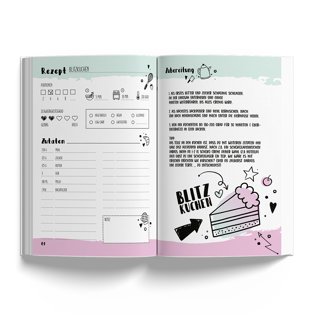 Kochbuch Mina - Einhorn Mina Buch