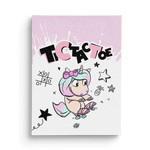 Tic Tac Toe Mina A5 - Einhorn Mina Block
