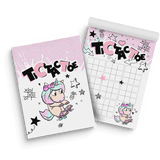 Tic Tac Toe Mina A5 - Einhorn Mina Block