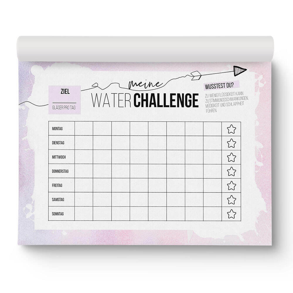 Water Challenge A5 - Einhorn Mina Block