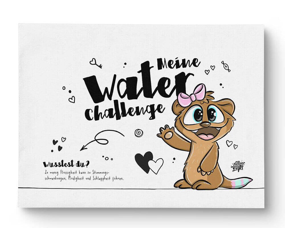 Water Challenge Leyna A5 - Einhorn Mina Block